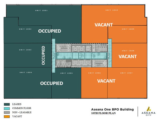 Aseana One – Unit 1006-1010 Office for Lease | 1,130 sqm