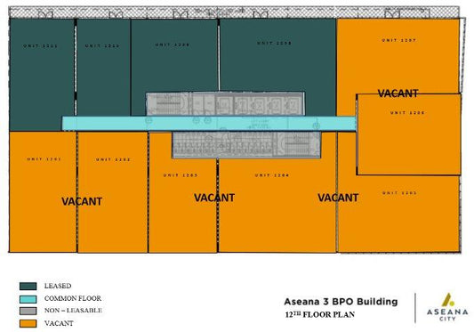Aseana Three – 12th Floor · 1206 Office for Lease | 236 sqm