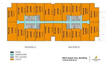 8912 Asean Ave. (West Tower) – 14th Floor + Penthouse · 14th Floor with Penthouse Office for Lease | 2,800 sqm