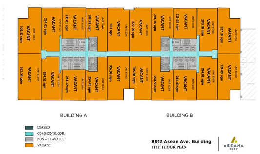 8912 Asean Ave. (West Tower) – 14th Floor + Penthouse · 14th Floor with Penthouse Office for Lease | 2,800 sqm