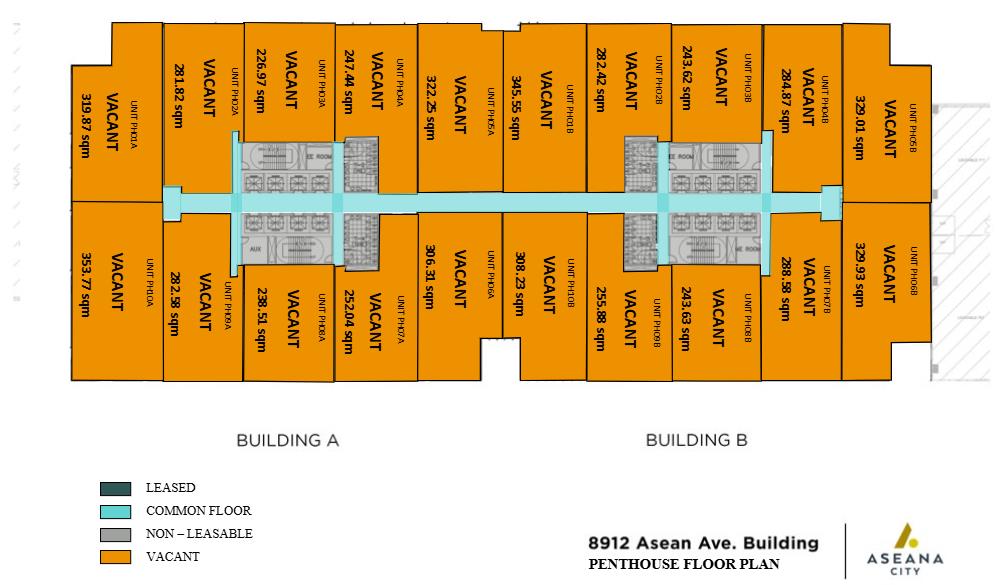 8912 Asean Ave. (East Tower) – 14th Floor with Penthouse Office for Lease | 2,800 sqm