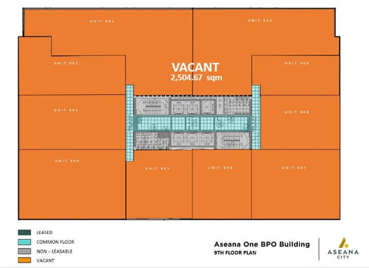 Aseana One – 9th Floor Office for Lease | 2,505 sqm