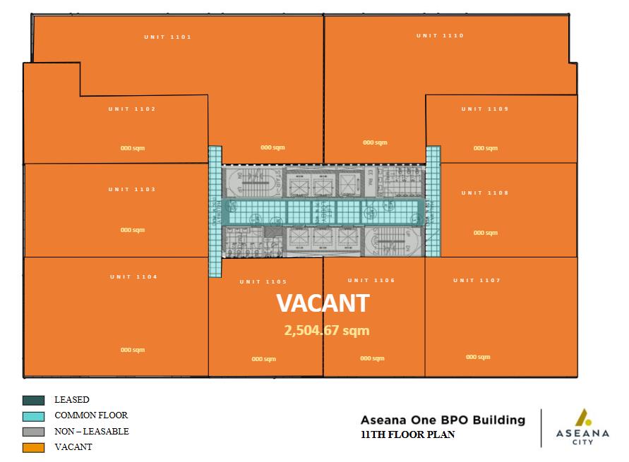 Aseana One – 11th Floor Office for Lease | 2,505 sqm