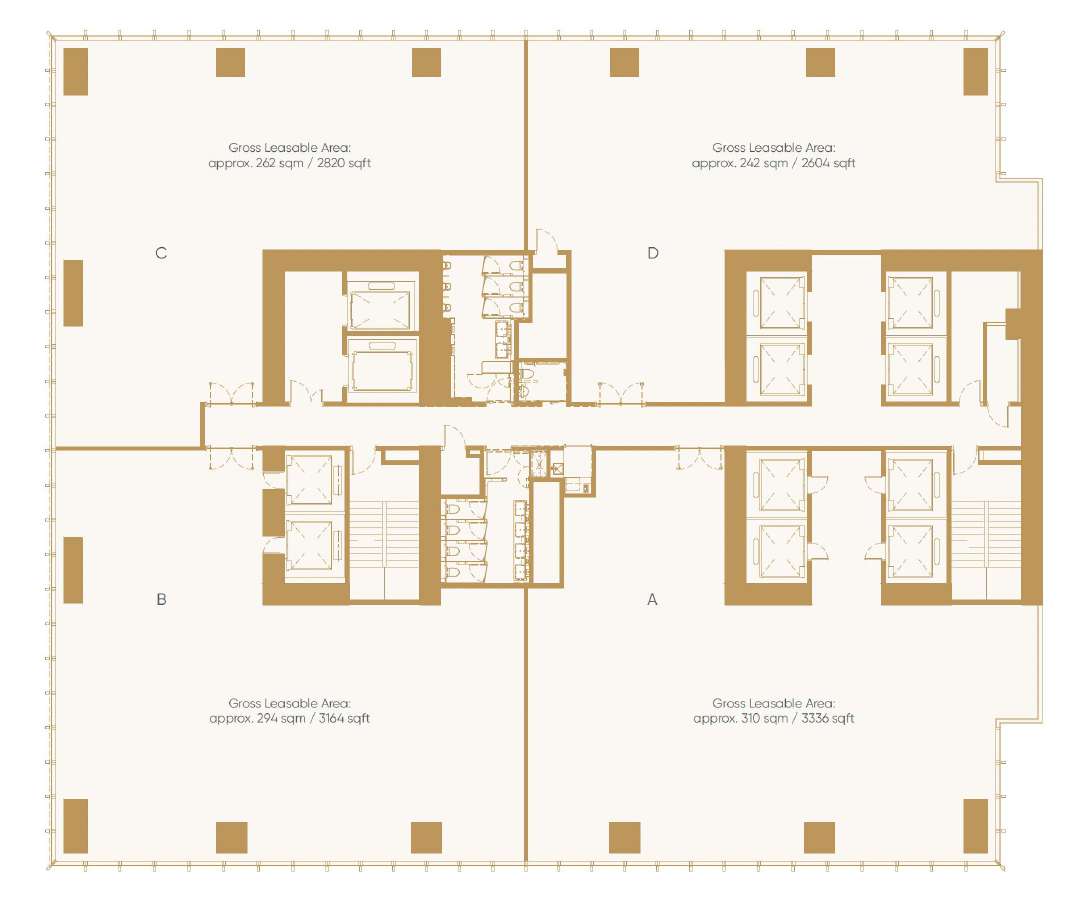 Flexible office suites