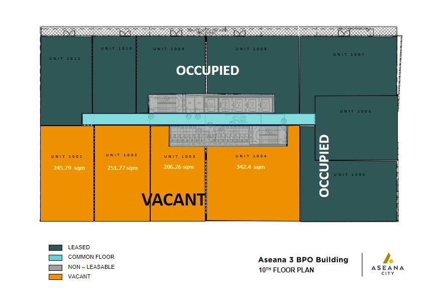 Aseana Three – 10th Floor · 1001 Office for Lease | 246 sqm