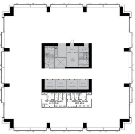 Alphaland Corporate Tower, Makati – 9th Floor · 950 sqm · Bare Shell Office Office for Lease