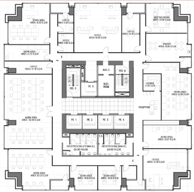 Alphaland Corporate Tower, Makati – 28th Floor · 950 sqm · Fully Fitted Office with Furniture Office for Lease