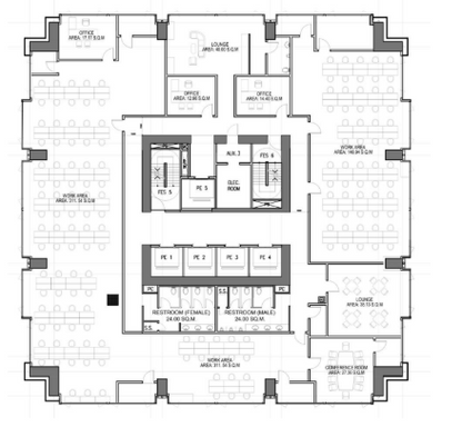 Alphaland Corporate Tower, Makati – 30th Floor · 950 sqm · Fully Fitted Office Office for Lease